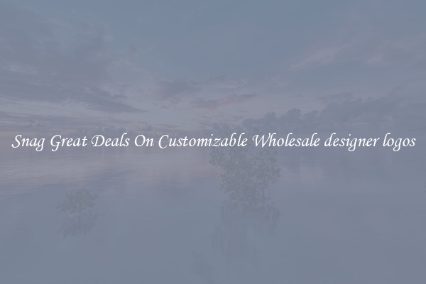 Snag Great Deals On Customizable Wholesale designer logos