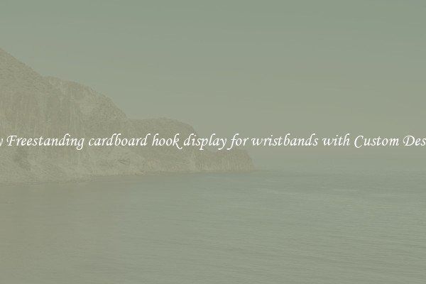 Buy Freestanding cardboard hook display for wristbands with Custom Designs