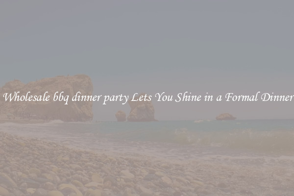 Wholesale bbq dinner party Lets You Shine in a Formal Dinner