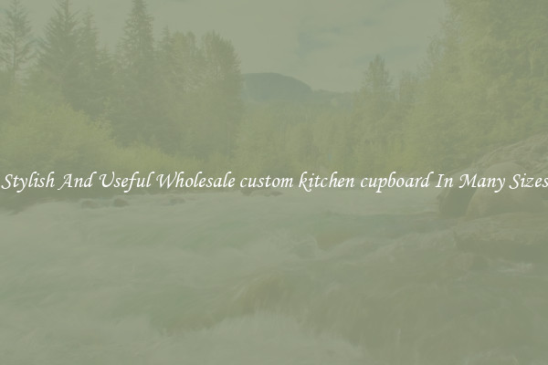 Stylish And Useful Wholesale custom kitchen cupboard In Many Sizes