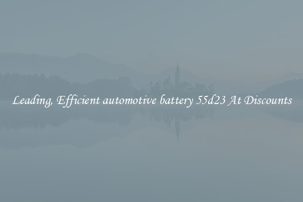 Leading, Efficient automotive battery 55d23 At Discounts