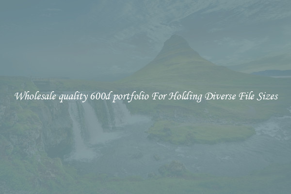 Wholesale quality 600d portfolio For Holding Diverse File Sizes