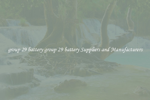 group 29 battery group 29 battery Suppliers and Manufacturers