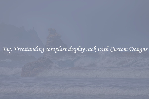 Buy Freestanding coroplast display rack with Custom Designs