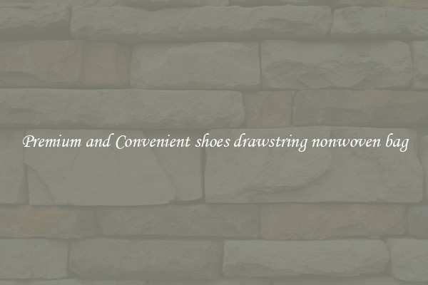 Premium and Convenient shoes drawstring nonwoven bag
