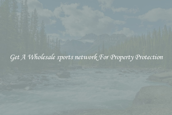 Get A Wholesale sports network For Property Protection