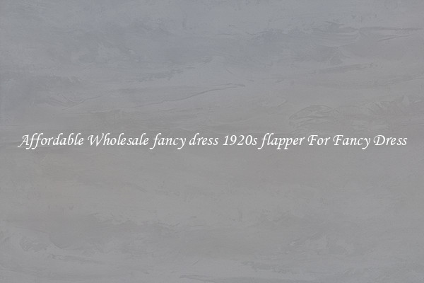 Affordable Wholesale fancy dress 1920s flapper For Fancy Dress