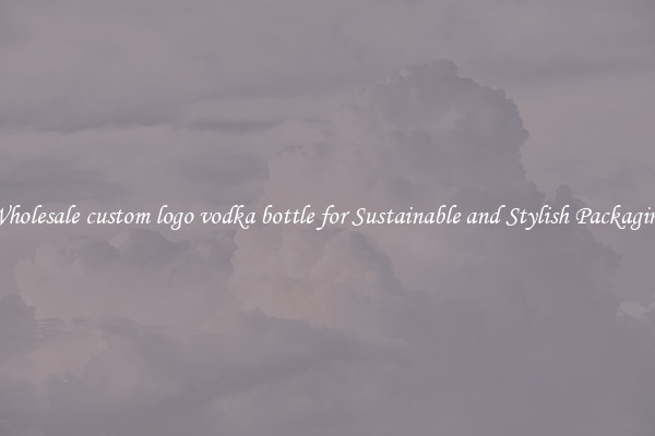 Wholesale custom logo vodka bottle for Sustainable and Stylish Packaging